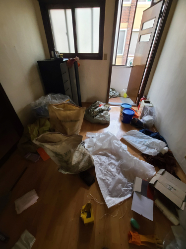 쓰레기집 정리 작업 사례